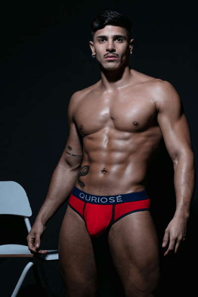 Quriosé Let Me Out Cotton Briefs - Red